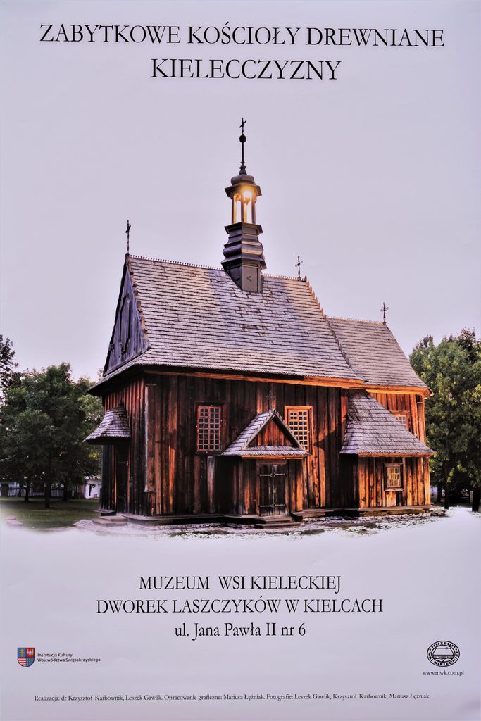 Plakat Zabytkowe Kościoły Drewniane Kielecczyzny